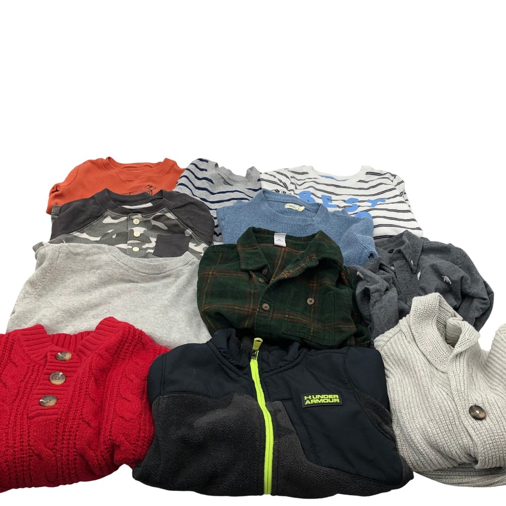 Boys 4T Long Sleeve T-Shirts Sweaters BUNDLE Fall Winter Cat & Jack Janie Jack